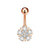 Fashion Heart Shape Flower Butterfly Stainless Steel Plating Inlay Zircon Belly Ring 1 Piece