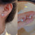 Fashion Heart Shape Flower Copper Beaded Plating Inlay Pearl Zircon Earrings Ear Studs 1 Pair