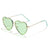 Fashion Heart Shape Pc Special-shaped Mirror Frameless Women's Sunglasses