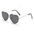 Fashion Heart Shape Pc Special-shaped Mirror Frameless Women's Sunglasses