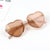 Fashion Heart Shape Pc Special-shaped Mirror Full Frame Kids Sunglasses