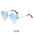 Fashion Heart Shape Pc Special-shaped Mirror Patchwork Frameless Women's Sunglasses