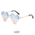 Fashion Heart Shape Pc Special-shaped Mirror Patchwork Frameless Women's Sunglasses