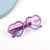 Fashion Heart Shape Resin Special-shaped Mirror Full Frame Kids Sunglasses