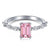 Fashion Heart Shape Silver Plating Inlay Zircon Rings 1 Piece