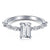 Fashion Heart Shape Silver Plating Inlay Zircon Rings 1 Piece