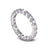 Fashion Heart Shape Silver Plating Inlay Zircon Rings 1 Piece