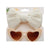 Fashion Heart Shape Solid Color Kids Sunglasses