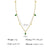 Fashion Heart Shape Stainless Steel Gold Plated Zircon Pendant Necklace