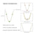 Fashion Heart Shape Stainless Steel Gold Plated Zircon Pendant Necklace