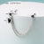 Fashion Heart Shape Stainless Steel Inlay Zircon Ear Studs 1 Piece