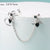 Fashion Heart Shape Stainless Steel Inlay Zircon Ear Studs 1 Piece