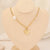 Fashion Heart Shape Stainless Steel Layered Necklaces Gold Plated Pearl Stainless Steel Necklaces 1 Piece