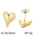 Fashion Heart Shape Stainless Steel Plating Drop Earrings 1 Pair