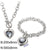 Fashion Heart Shape Stainless Steel Plating Inlay Glass Bracelets Earrings Necklace