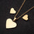 Fashion Heart Shape Stainless Steel Plating Jewelry Set 2 Pieces