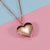 Fashion Heart Shape Stainless Steel Plating Pendant Necklace 1 Piece