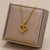 Fashion Heart Shape Stainless Steel Plating Pendant Necklace 1 Piece