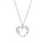 Fashion Heart Shape Stainless Steel Polishing Pendant Necklace