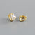 Fashion Heart Shape Sterling Silver Ear Studs 1 Pair