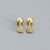 Fashion Heart Shape Sterling Silver Rhinestones Ear Studs 1 Pair