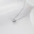 Fashion Heart Shape Titanium Steel Inlay Zircon Necklace