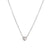 Fashion Heart Shape Titanium Steel Inlay Zircon Pendant Necklace