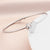 Fashion Heart Shape Titanium Steel Plating Bangle 1 Piece