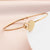 Fashion Heart Shape Titanium Steel Plating Bangle 1 Piece