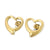 Fashion Heart Shape Titanium Steel Plating Hollow Out Bracelets Earrings Necklace