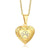 Fashion Heart Shape Titanium Steel Plating Inlay Artificial Diamond Pendant Necklace 1 Piece