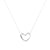 Fashion Heart Shape Titanium Steel Plating Pendant Necklace