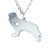 Fashion Heart Shaped Dog Shaped Stainless Steel Necklace