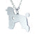 Fashion Heart Shaped Dog Shaped Stainless Steel Necklace