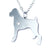 Fashion Heart Shaped Dog Shaped Stainless Steel Necklace