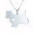 Fashion Heart Shaped Dog Shaped Stainless Steel Necklace