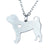 Fashion Heart Shaped Dog Shaped Stainless Steel Necklace