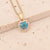 Fashion Heart Shaped Zircon Inlaid Copper Necklace Earring Jewelry Set