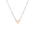 Fashion Heart Stainless Steel Plating Necklace