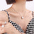 Fashion Heart Titanium Steel Plating Necklace