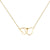 Fashion Heart-shaped Hollow Titanium Steel Necklace Simple Clavicle Chain