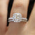 Fashion Hearts And Arrows Micro-set Rhinestone Set Alloy Ring Wholesale