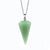 Fashion Hexagonal Cone Natural Crystal Stone Polishing Pendant Necklace 1 Piece