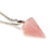 Fashion Hexagonal Cone Natural Stone Pendant Necklace 1 Piece