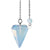 Fashion Hexagonal Pyramid Stone Beaded Pendant Necklace 1 Piece