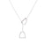 Fashion Horseshoe Stainless Steel Plating Pendant Necklace