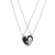 Fashion Insect Heart Shape Stainless Steel Pendant Necklace Metal Stainless Steel Necklaces