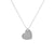 Fashion Insect Heart Shape Stainless Steel Pendant Necklace Metal Stainless Steel Necklaces