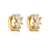 Fashion Irregular Circle Butterfly Wave Copper Plating 18k Gold Zircon Geometric Earrings