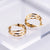 Fashion Irregular Circle Women's Stainless Steel Earrings